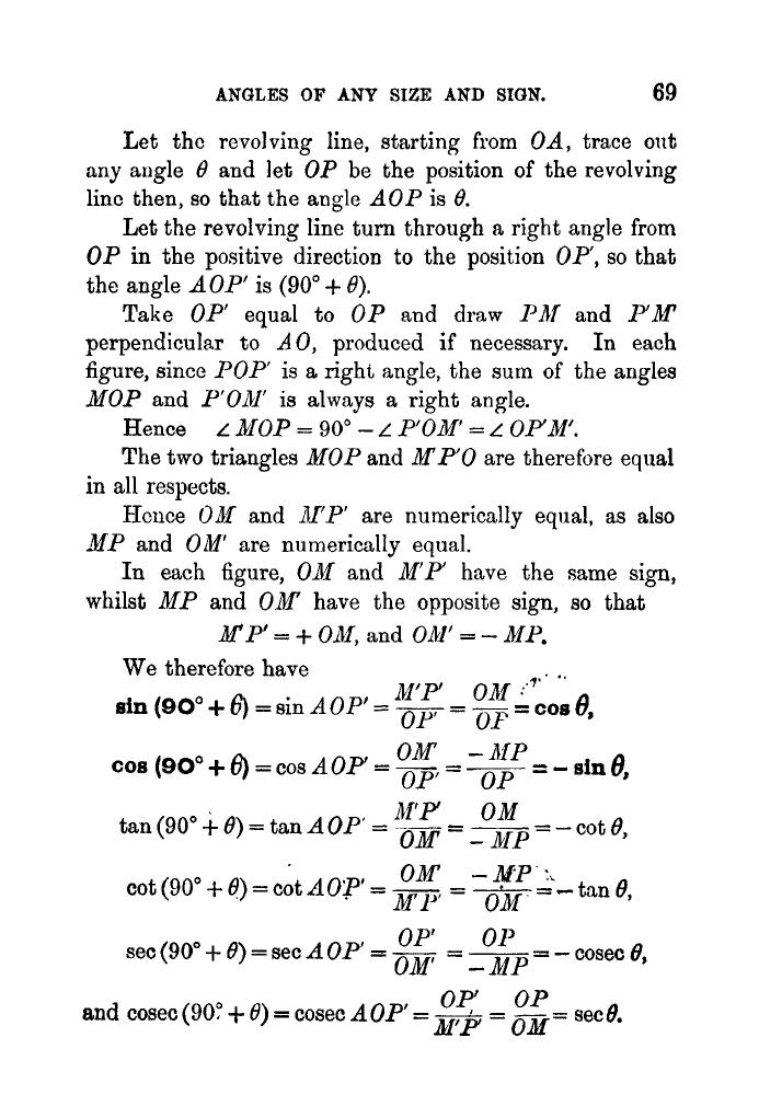 Plane Trigonometry by SL Loney - Page 82
