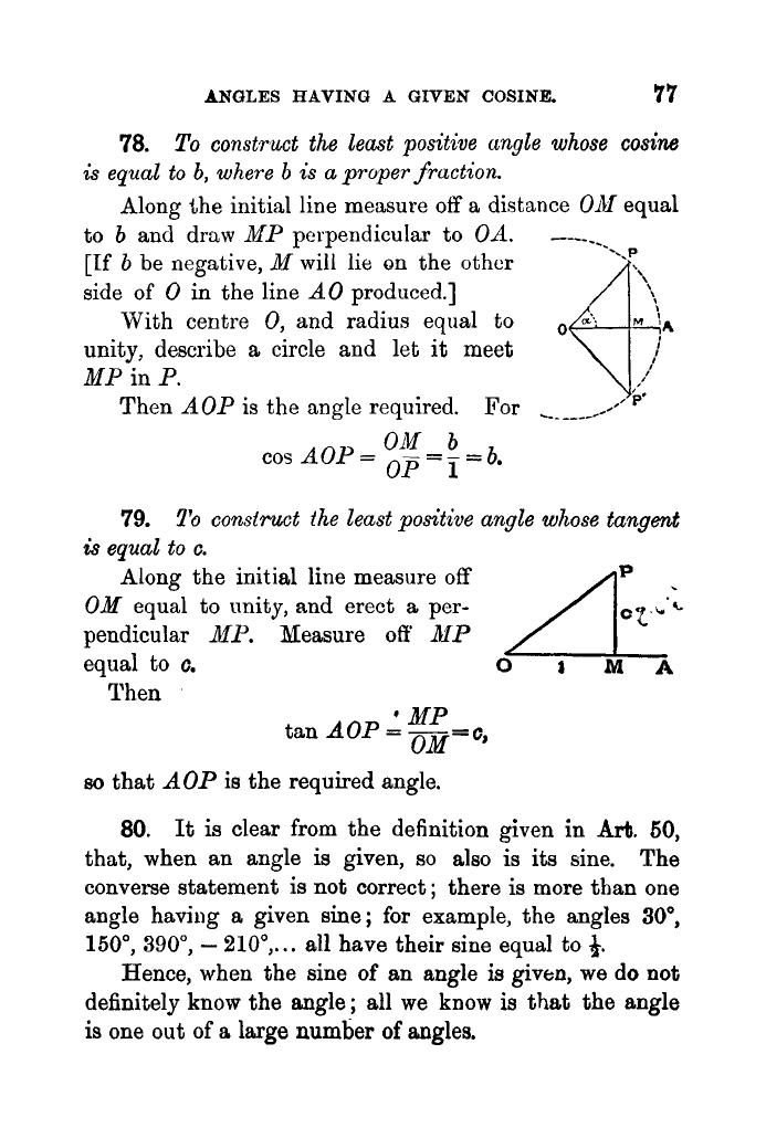 Plane Trigonometry by SL Loney - Page 90
