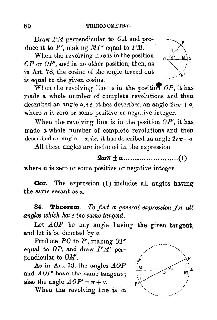 Plane Trigonometry by SL Loney - Page 93