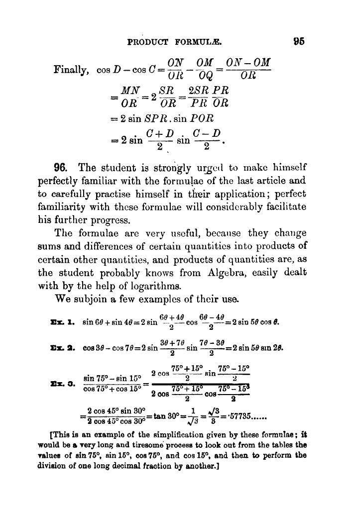 Plane Trigonometry by SL Loney - Page 108
