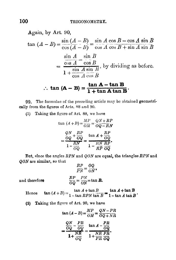 Plane Trigonometry by SL Loney - Page 111