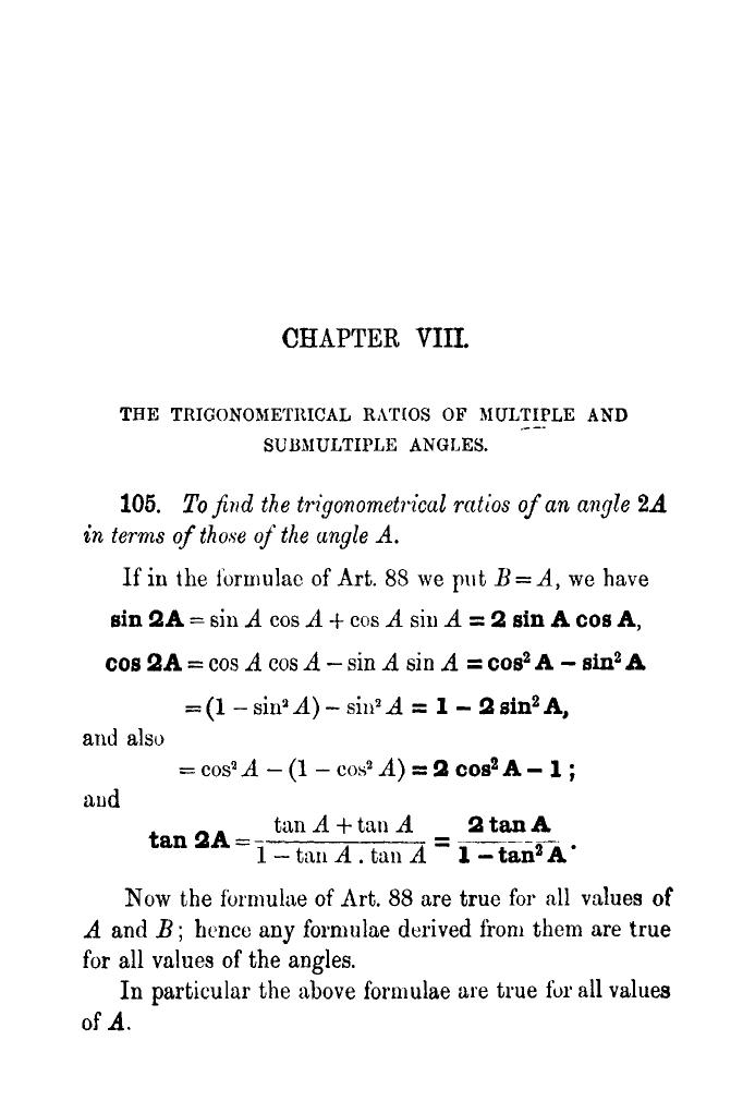 Plane Trigonometry by SL Loney - Page 116