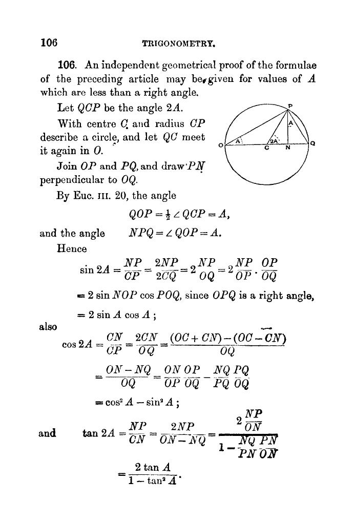 Plane Trigonometry by SL Loney - Page 117