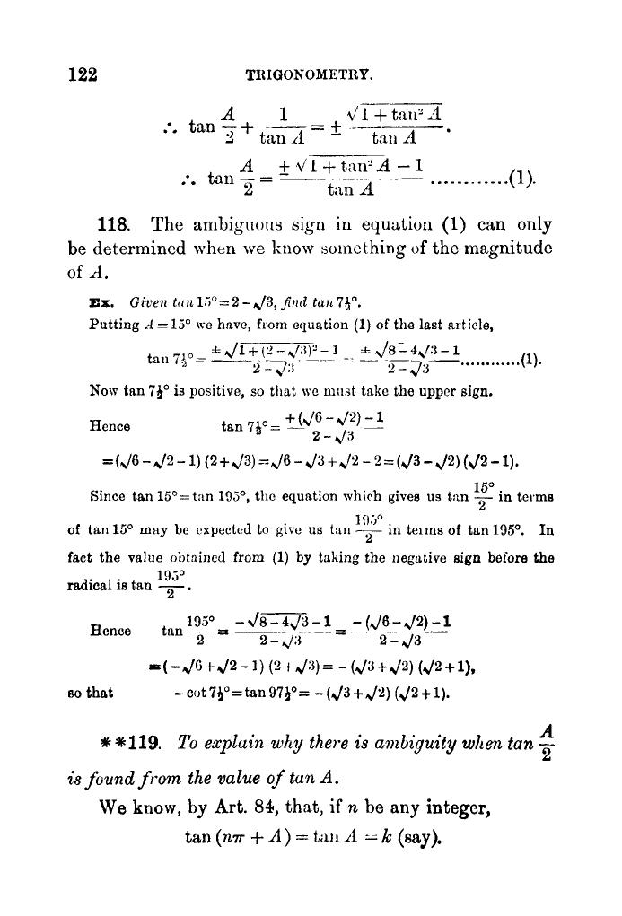 Plane Trigonometry by SL Loney - Page 133