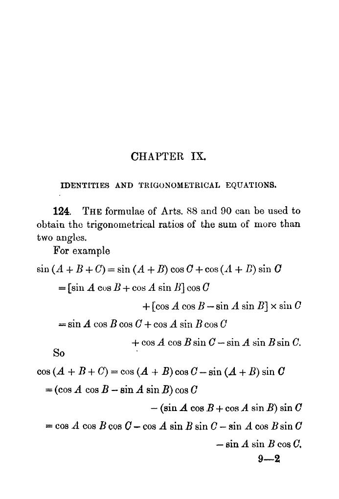 Plane Trigonometry by SL Loney - Page 142