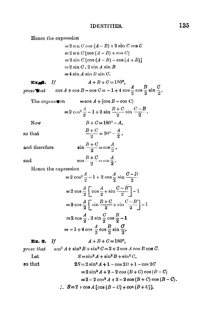Plane Trigonometry by SL Loney - Page 146