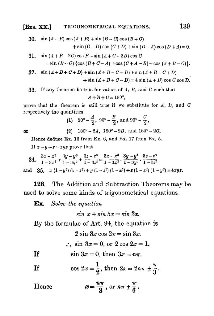 Plane Trigonometry by SL Loney - Page 150