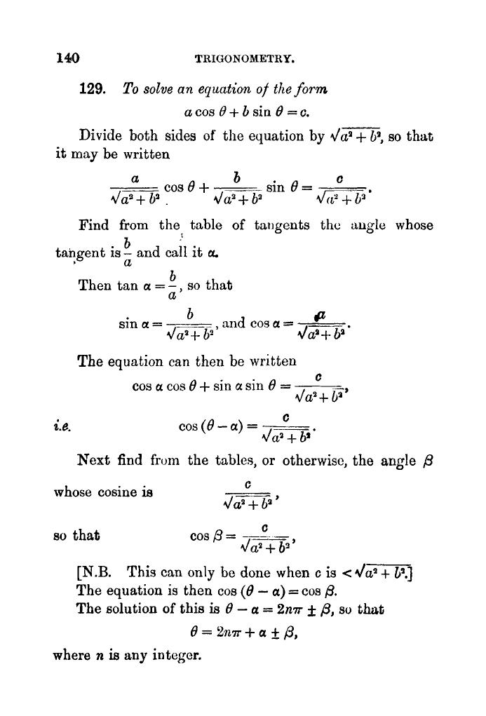 Plane Trigonometry by SL Loney - Page 151