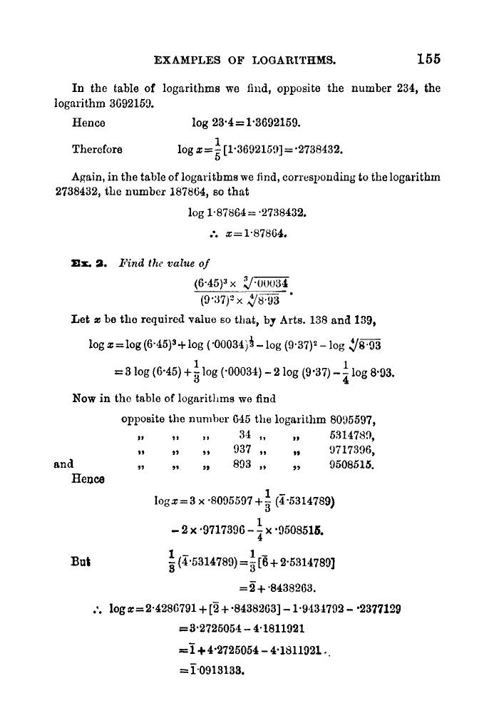 Plane Trigonometry by SL Loney - Page 166