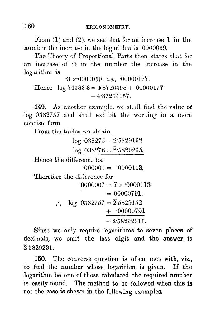 Plane Trigonometry by SL Loney - Page 171