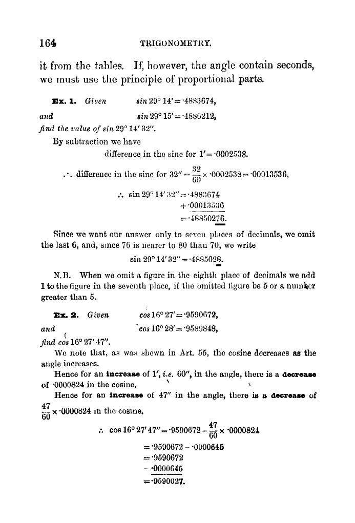 Plane Trigonometry by SL Loney - Page 175