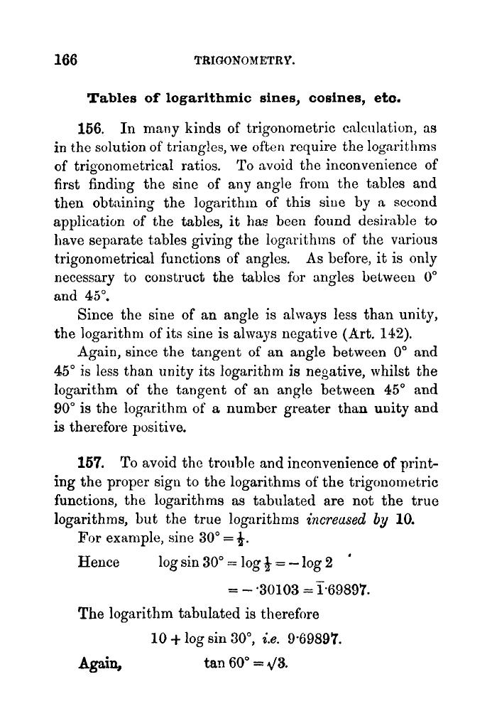 Plane Trigonometry by SL Loney - Page 177