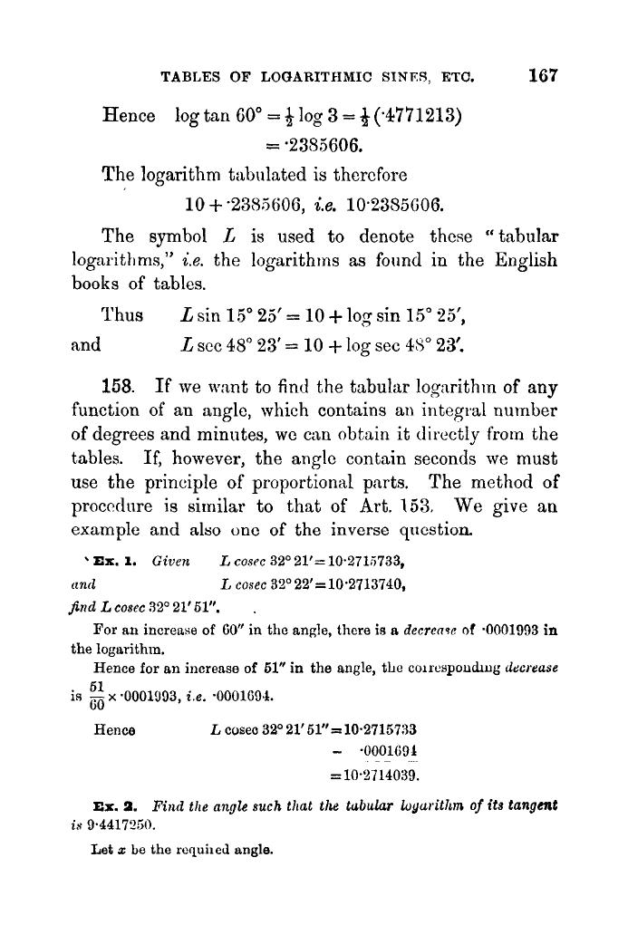 Plane Trigonometry by SL Loney - Page 178