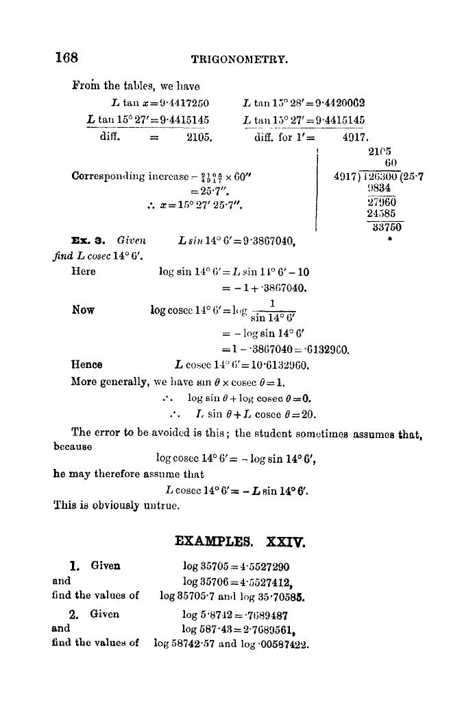 Plane Trigonometry by SL Loney - Page 179