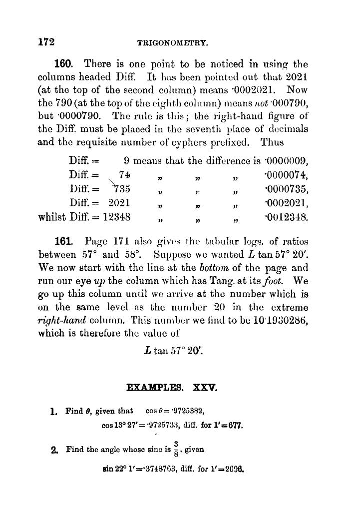 Plane Trigonometry by SL Loney - Page 183