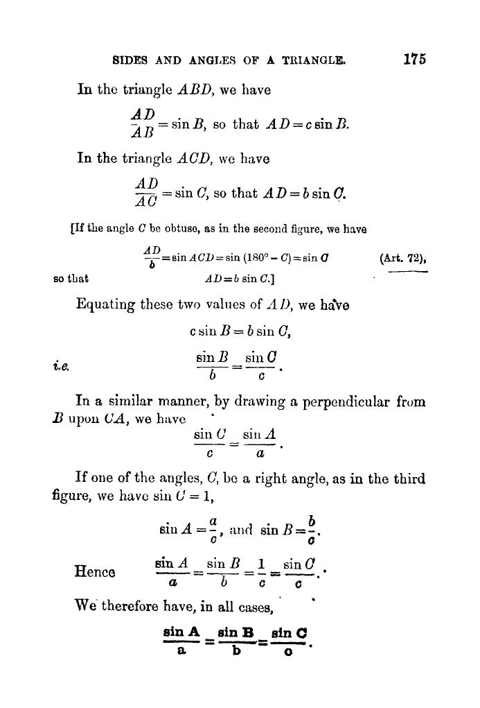 Plane Trigonometry by SL Loney - Page 188