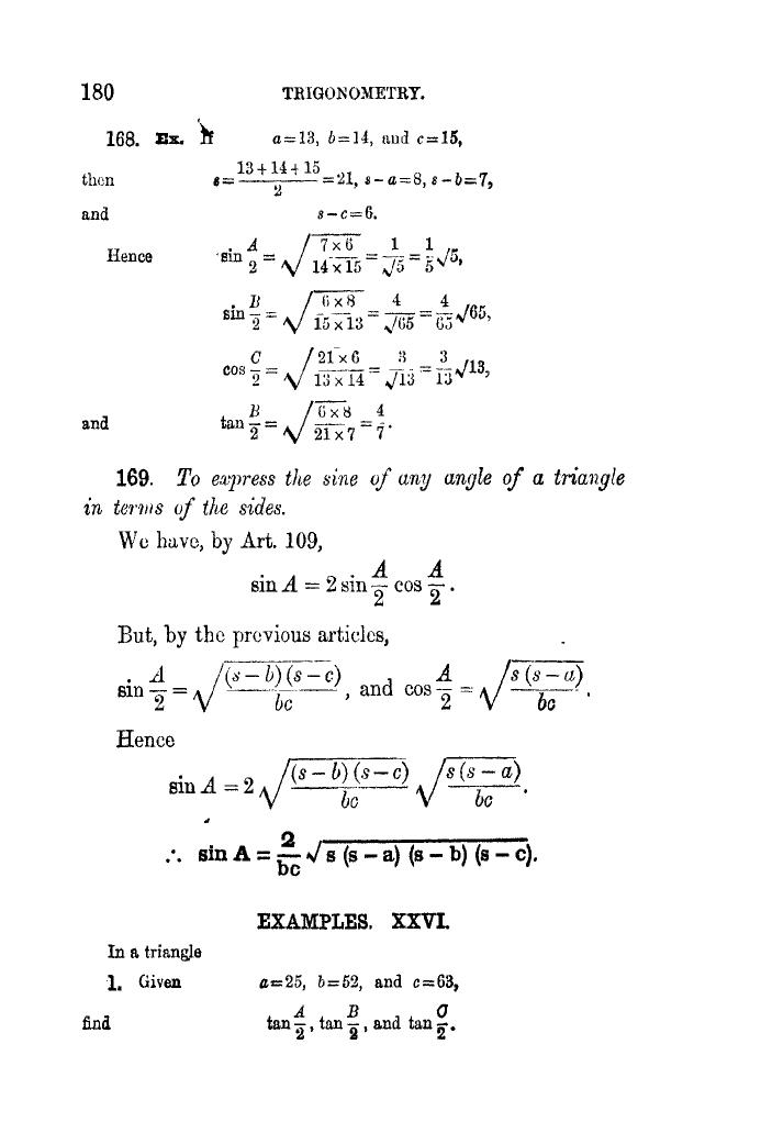 Plane Trigonometry by SL Loney - Page 193