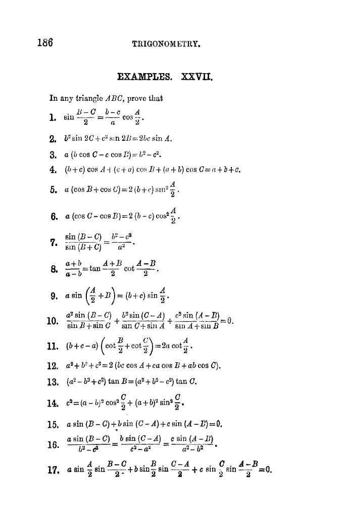 Plane Trigonometry by SL Loney - Page 199