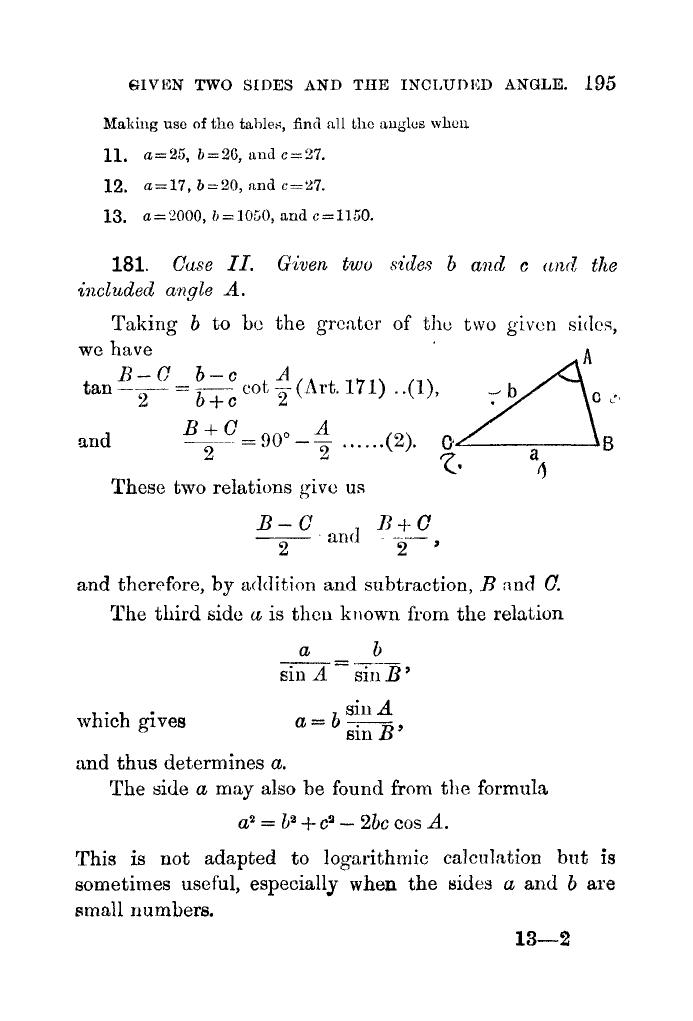 Plane Trigonometry by SL Loney - Page 208
