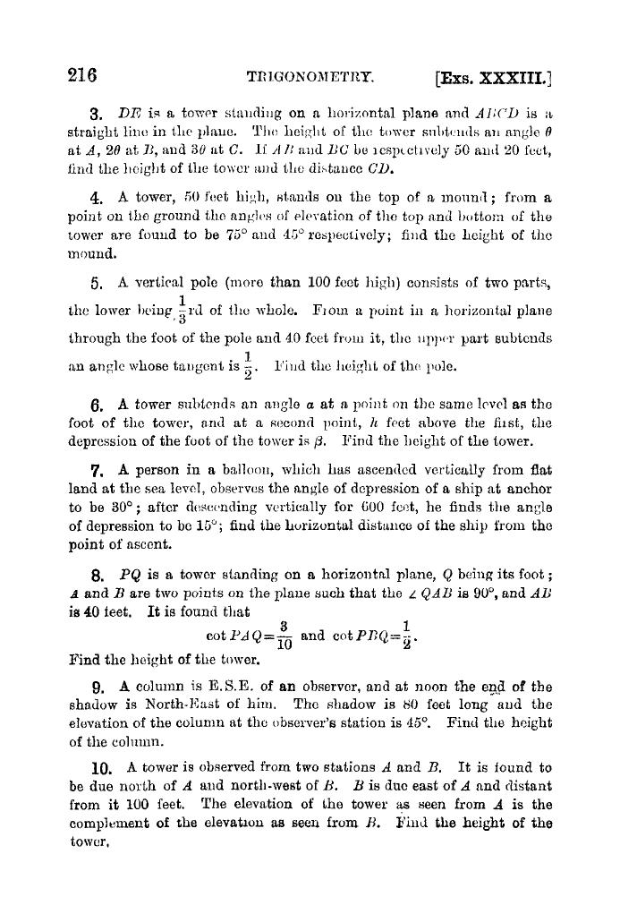 Plane Trigonometry by SL Loney - Page 229