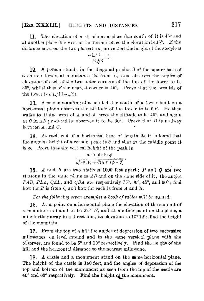 Plane Trigonometry by SL Loney - Page 230