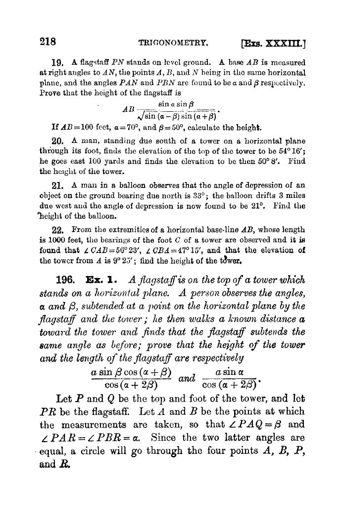 Plane Trigonometry by SL Loney - Page 231
