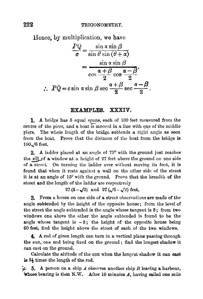 Plane Trigonometry by SL Loney - Page 235