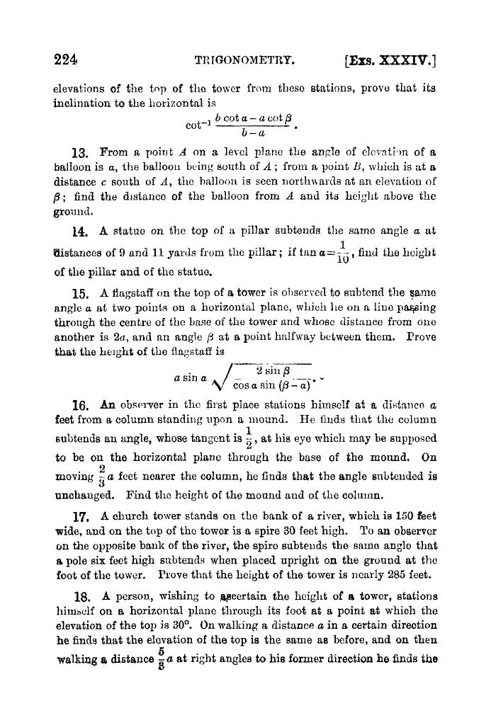 Plane Trigonometry by SL Loney - Page 237