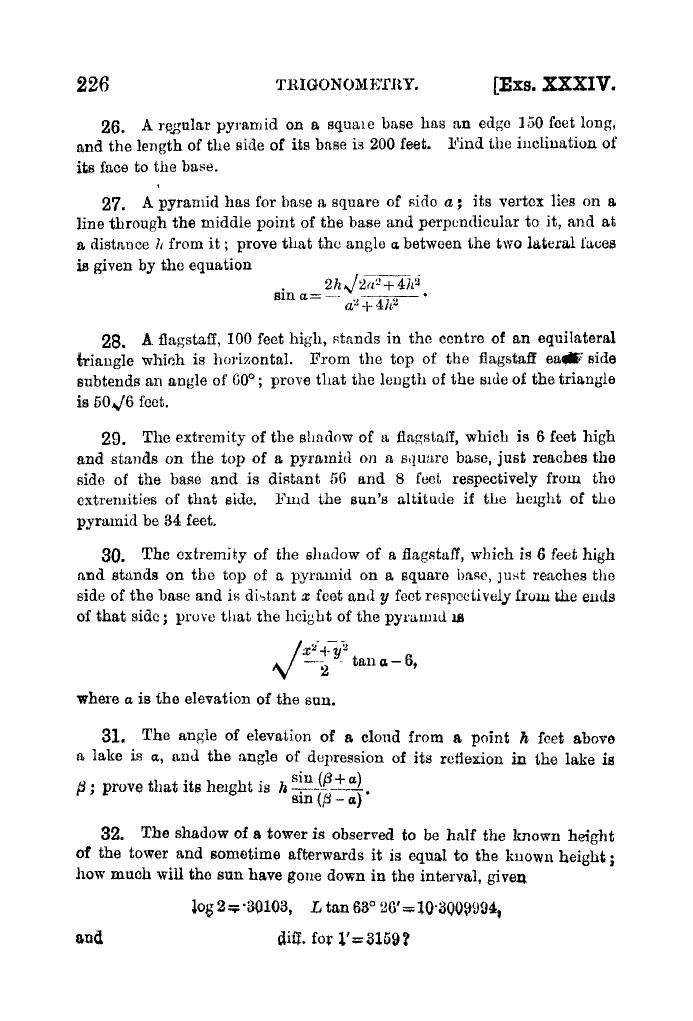 Plane Trigonometry by SL Loney - Page 239