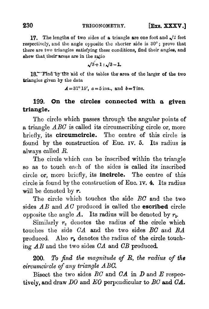 Plane Trigonometry by SL Loney - Page 243