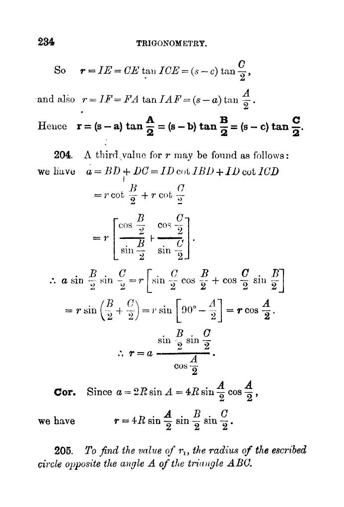 Plane Trigonometry by SL Loney - Page 247