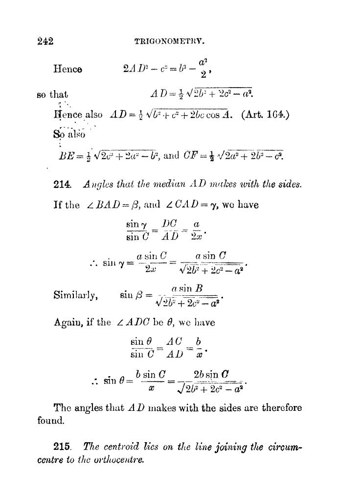 Plane Trigonometry by SL Loney - Page 255