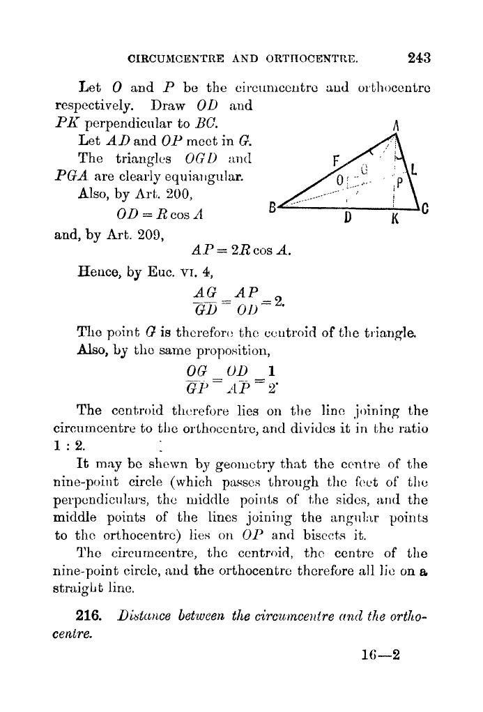Plane Trigonometry by SL Loney - Page 256