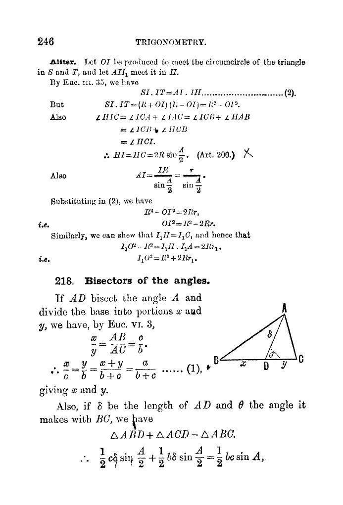 Plane Trigonometry by SL Loney - Page 259
