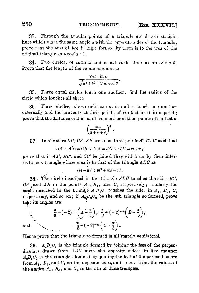 Plane Trigonometry by SL Loney - Page 263