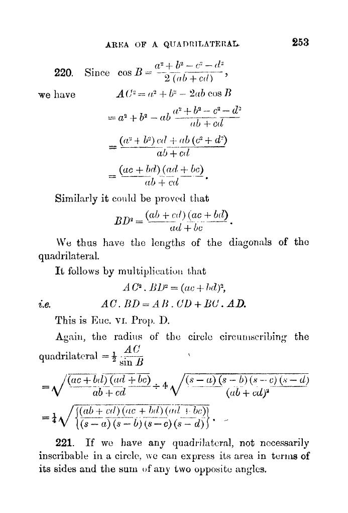 Plane Trigonometry by SL Loney - Page 266