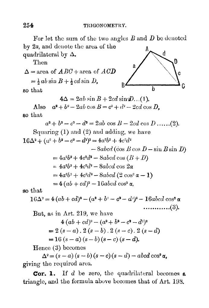 Plane Trigonometry by SL Loney - Page 267