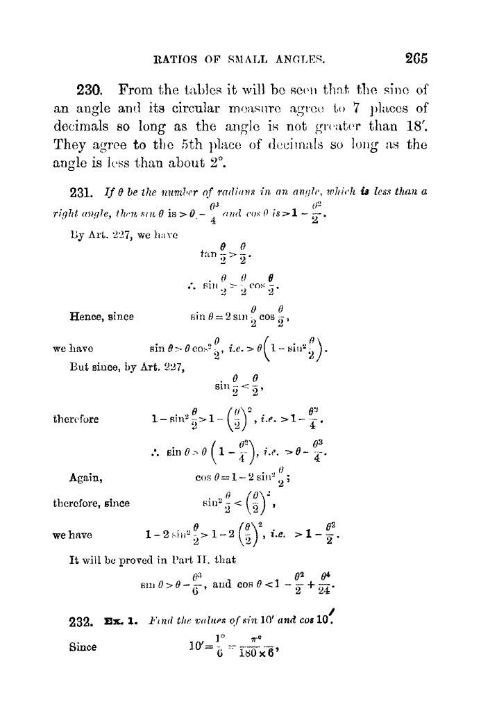 Plane Trigonometry by SL Loney - Page 278