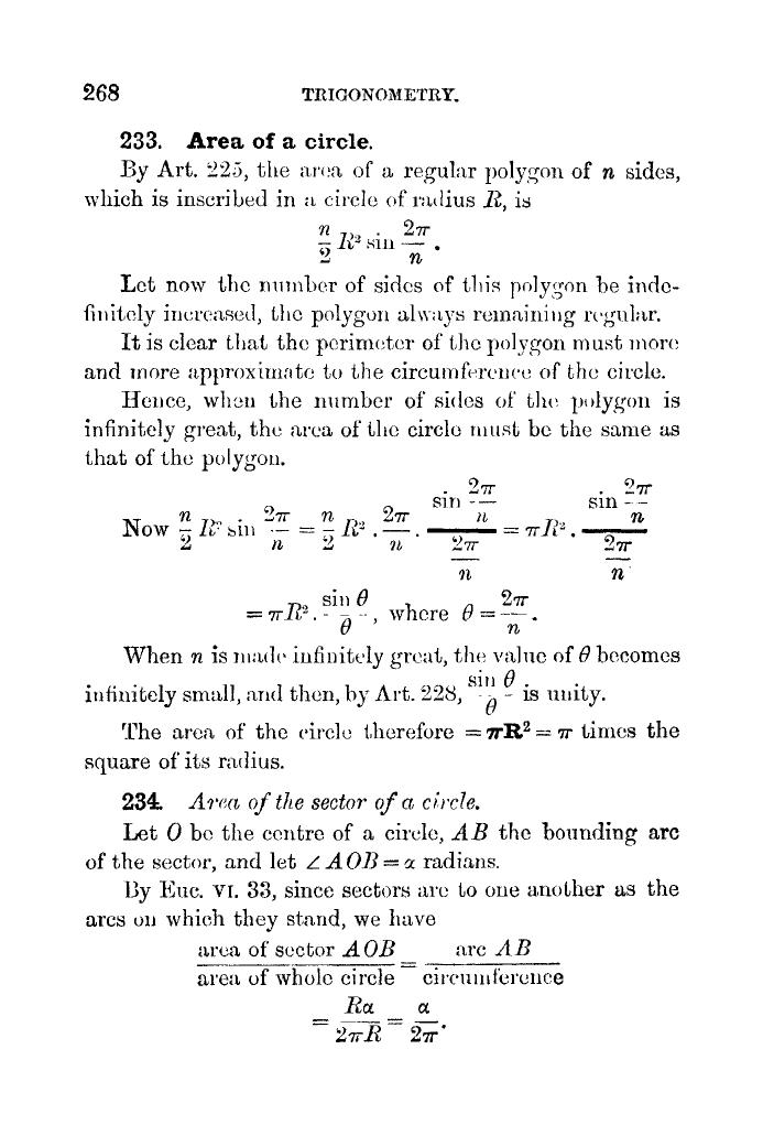 Plane Trigonometry by SL Loney - Page 281