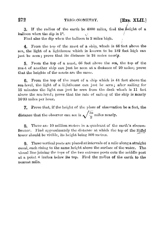 Plane Trigonometry by SL Loney - Page 285