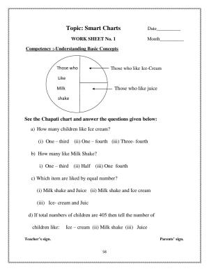 Worksheet for Class 4 Maths Smart Charts Assignment 3