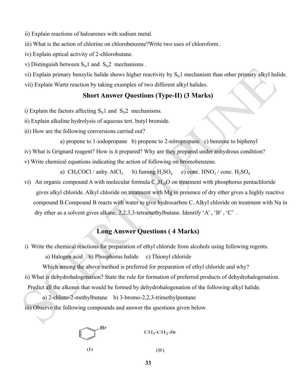 Maharashtra Board Class 12 Chemistry (Medium ENGLISH) 2023 Question Bank - Page 33