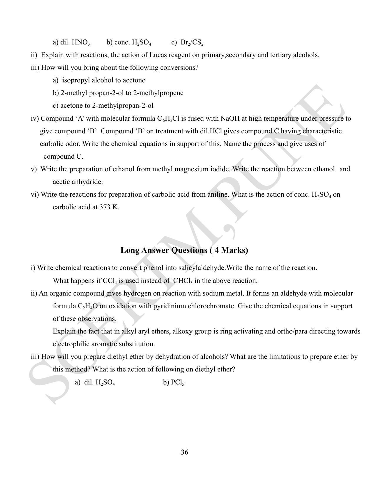 Maharashtra Board Class 12 Chemistry (Medium ENGLISH) 2023 Question Bank - Page 36