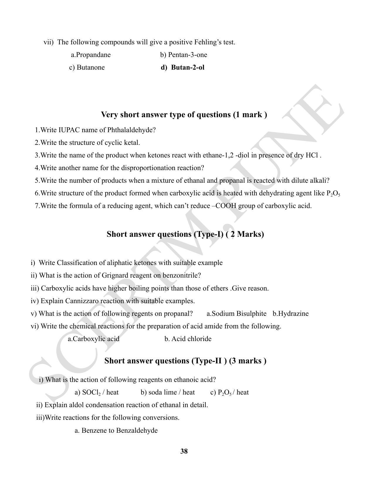 Maharashtra Board Class 12 Chemistry (Medium ENGLISH) 2023 Question Bank - Page 38