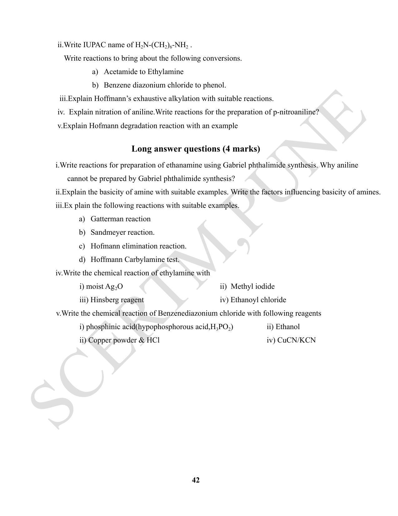 Maharashtra Board Class 12 Chemistry (Medium ENGLISH) 2023 Question Bank - Page 42