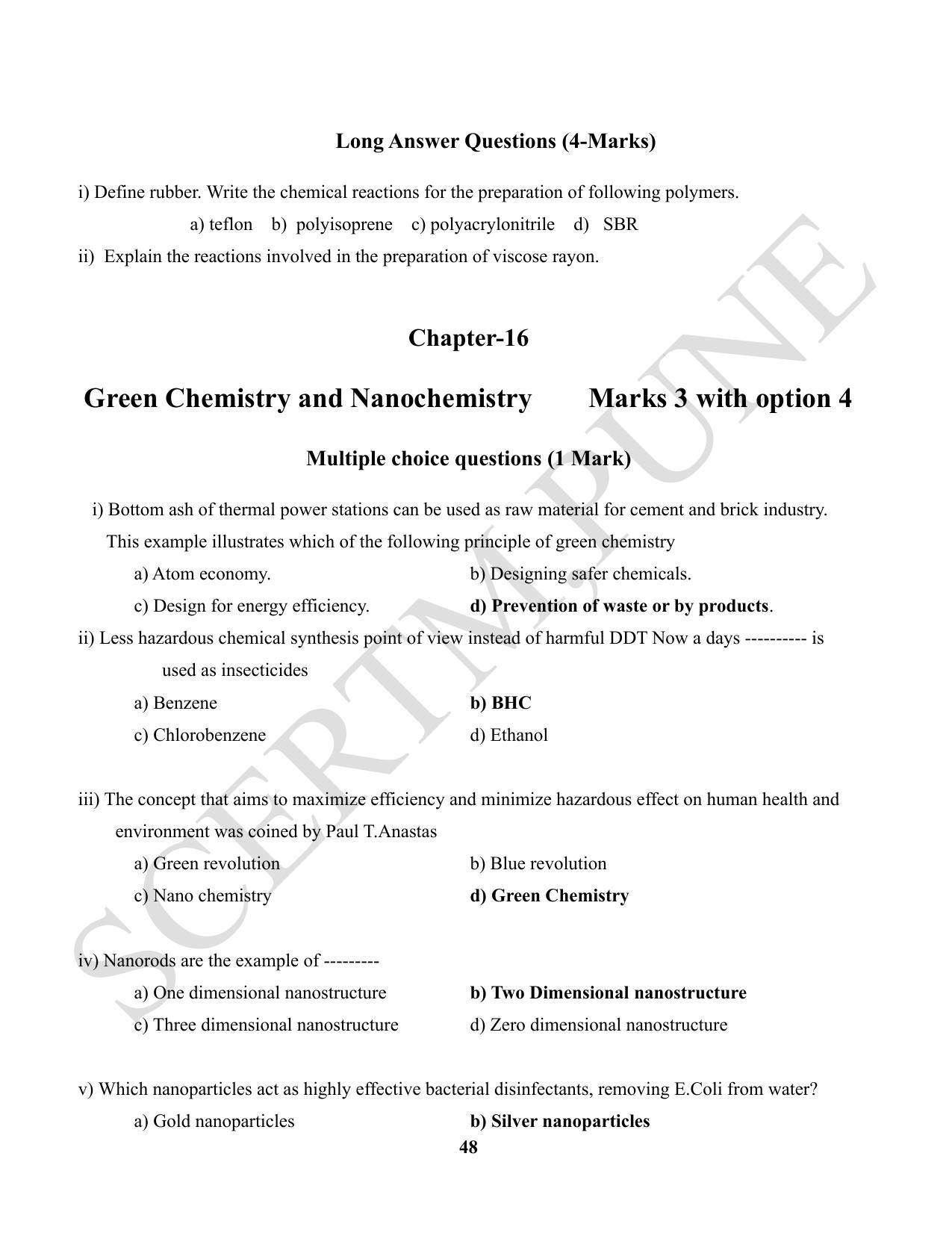 Maharashtra Board Class 12 Chemistry (Medium ENGLISH) 2023 Question Bank - Page 48