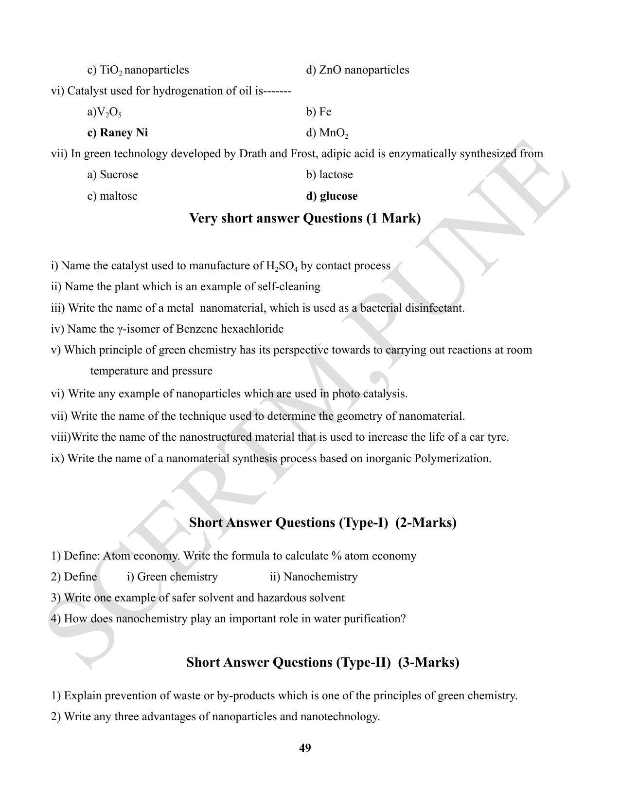 Maharashtra Board Class 12 Chemistry (Medium ENGLISH) 2023 Question Bank - Page 49
