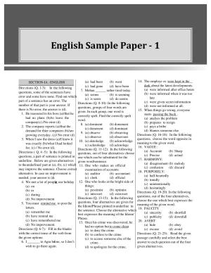 CUET English Sample Paper 1