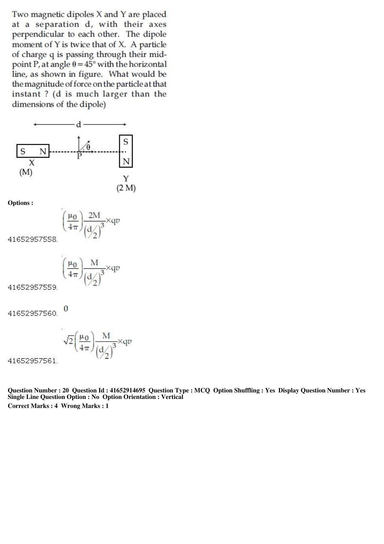 JEE Main 2019 Paper I Question Paper (8th April 2019 Shift 2) - Page 23