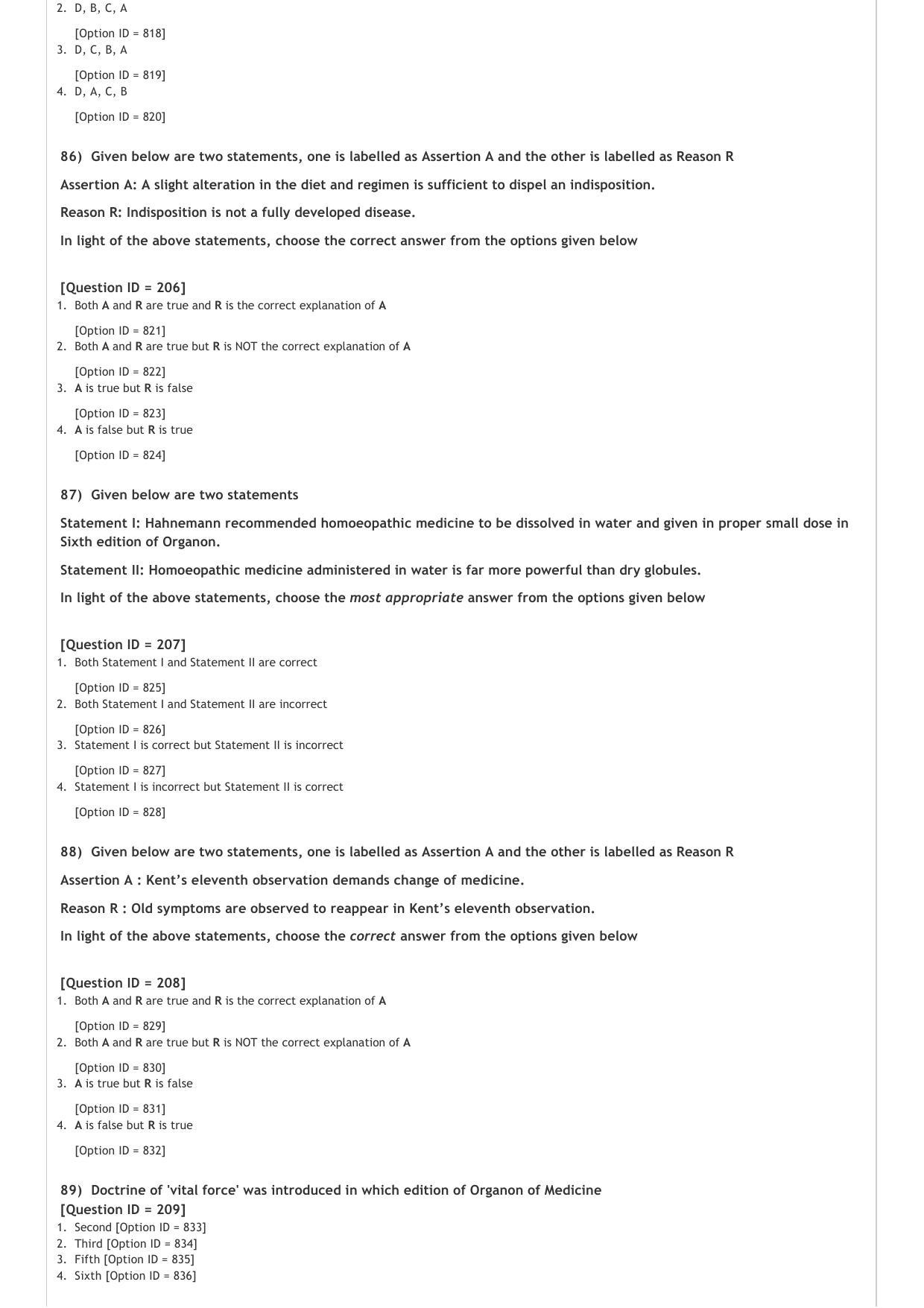 AIAPGET 2021 Homeopathy Question Paper - Page 17